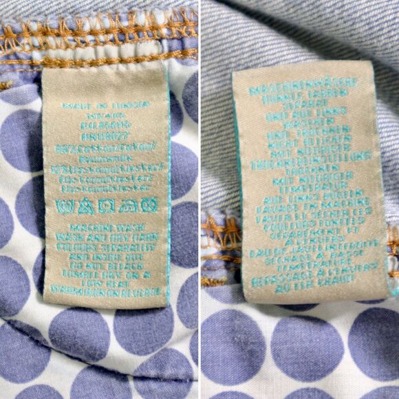 Boden Size 14 Pleated Front Jean Skirt Medium Wash Blue Denim - Picture 8 of 8